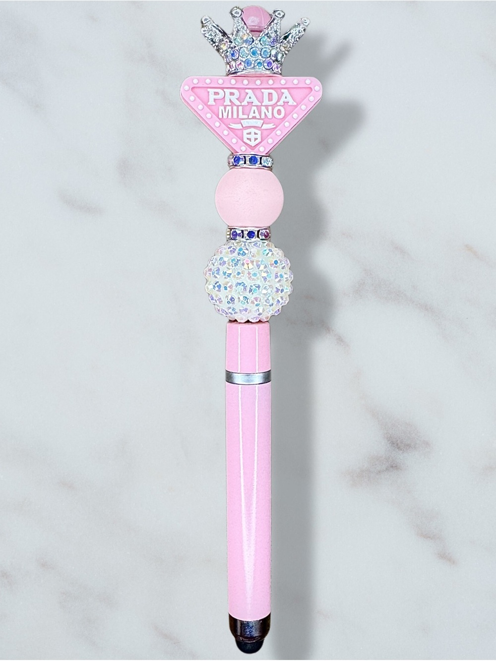 Fashion Parada Pink & White Stylus & Pen